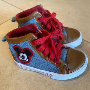 Disney Mickey High Tops Toddler Size 8